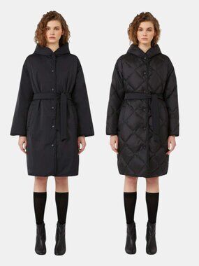 Weekend Max Mara Reversible Lightweight Water-repellent Down Jacket with Belt